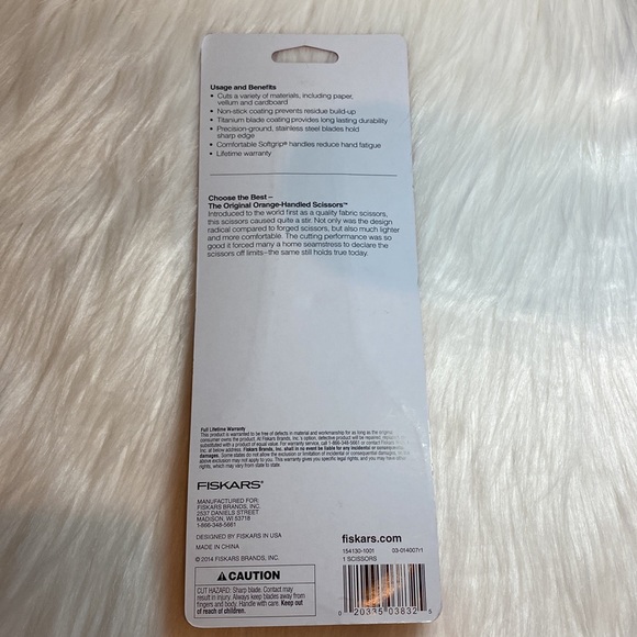 FISKARS Everyday Non-Stick Titanium Blade Coating Scissors, 8” - Factory Sealed - Picture 4 of 8